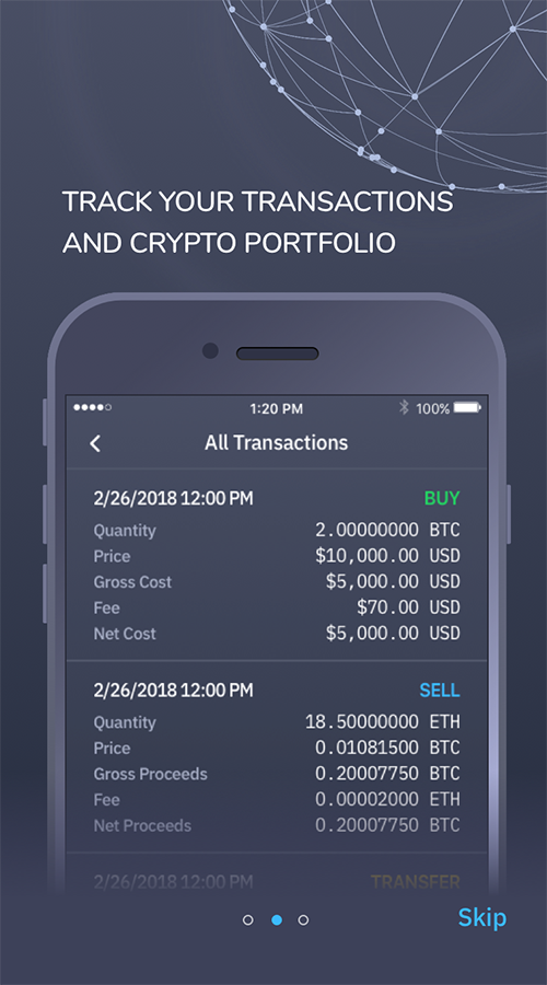 Gravity - Cryptocurrency Portfolio screenshot 2
